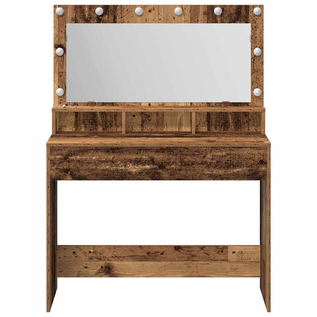 Schminktisch Altholz 100 x 41 x 135 cm Holzwerkstoff