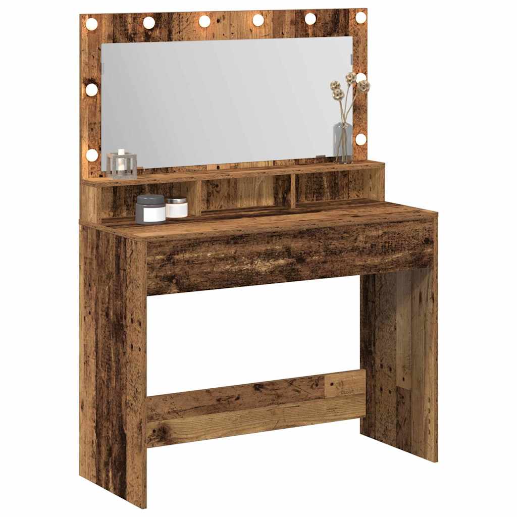 Schminktisch Altholz 100 x 41 x 135 cm Holzwerkstoff