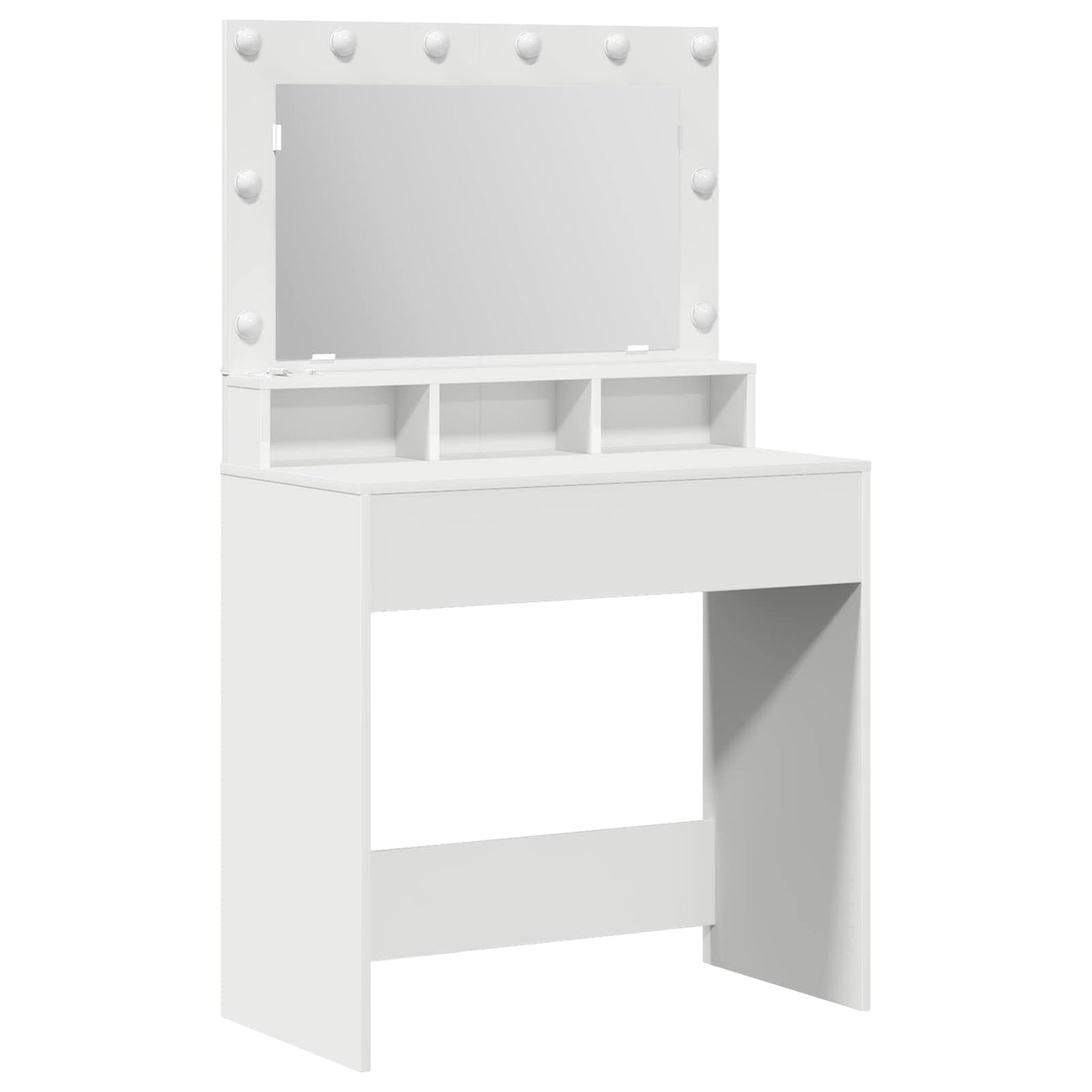 Schminktisch Weiß 78,5 x 41 x 135 cm Holzwerkstoff