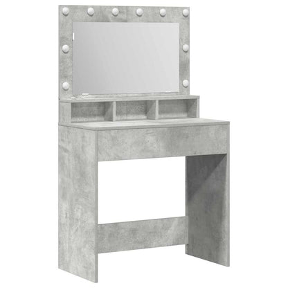 Schminktisch Beton Grau 78,5 x 41 x 135 cm Holzwerkstoff