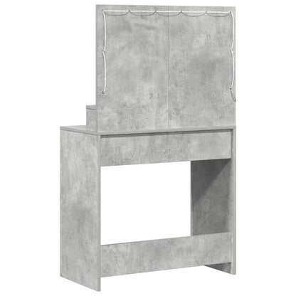 Schminktisch Beton Grau 78,5 x 41 x 135 cm Holzwerkstoff