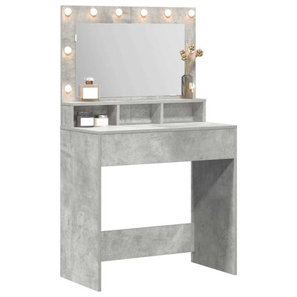 Schminktisch Beton Grau 78,5 x 41 x 135 cm Holzwerkstoff
