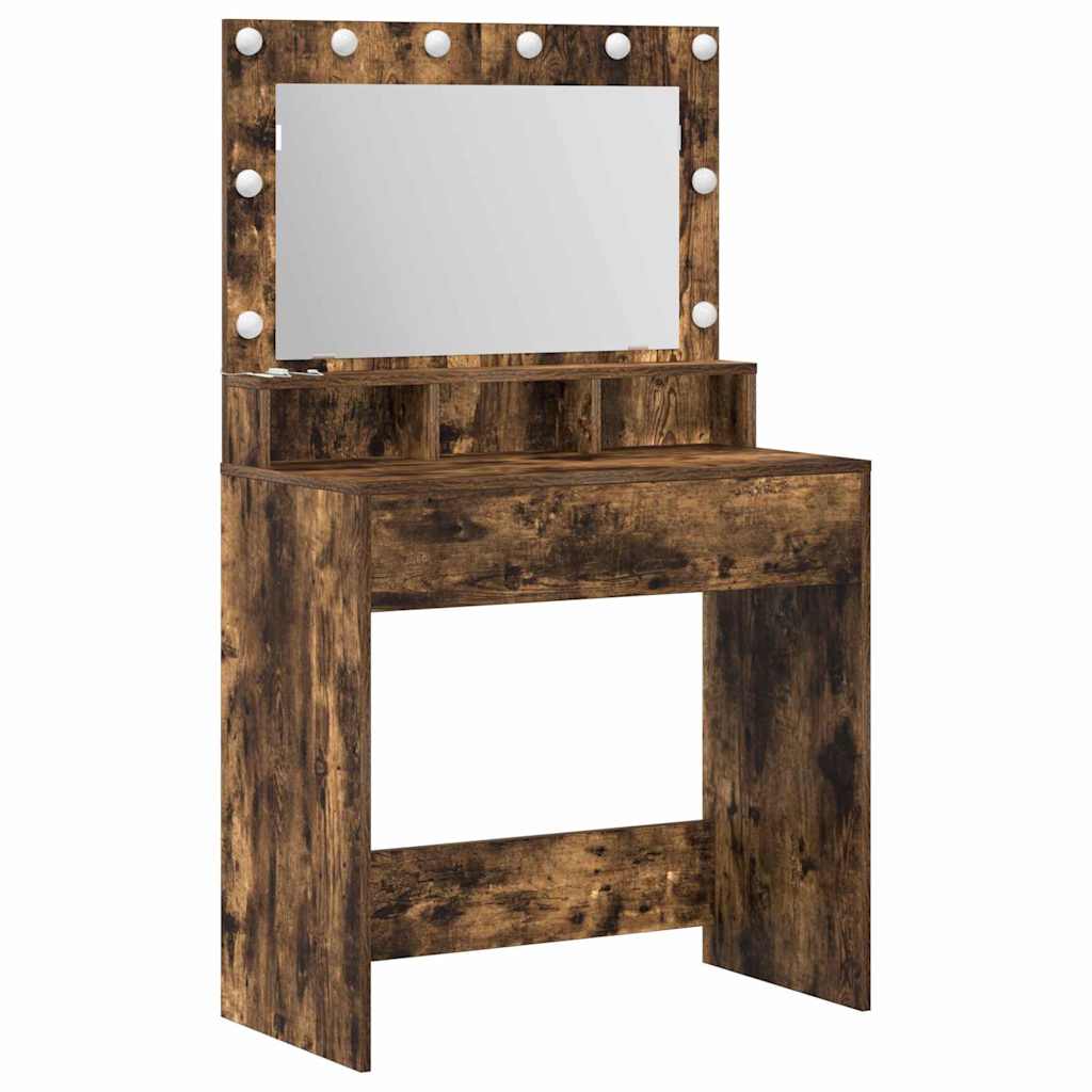 Schminktisch Geräucherte Eiche 75,5 x 41 x 135 cm Holzwerkstoff