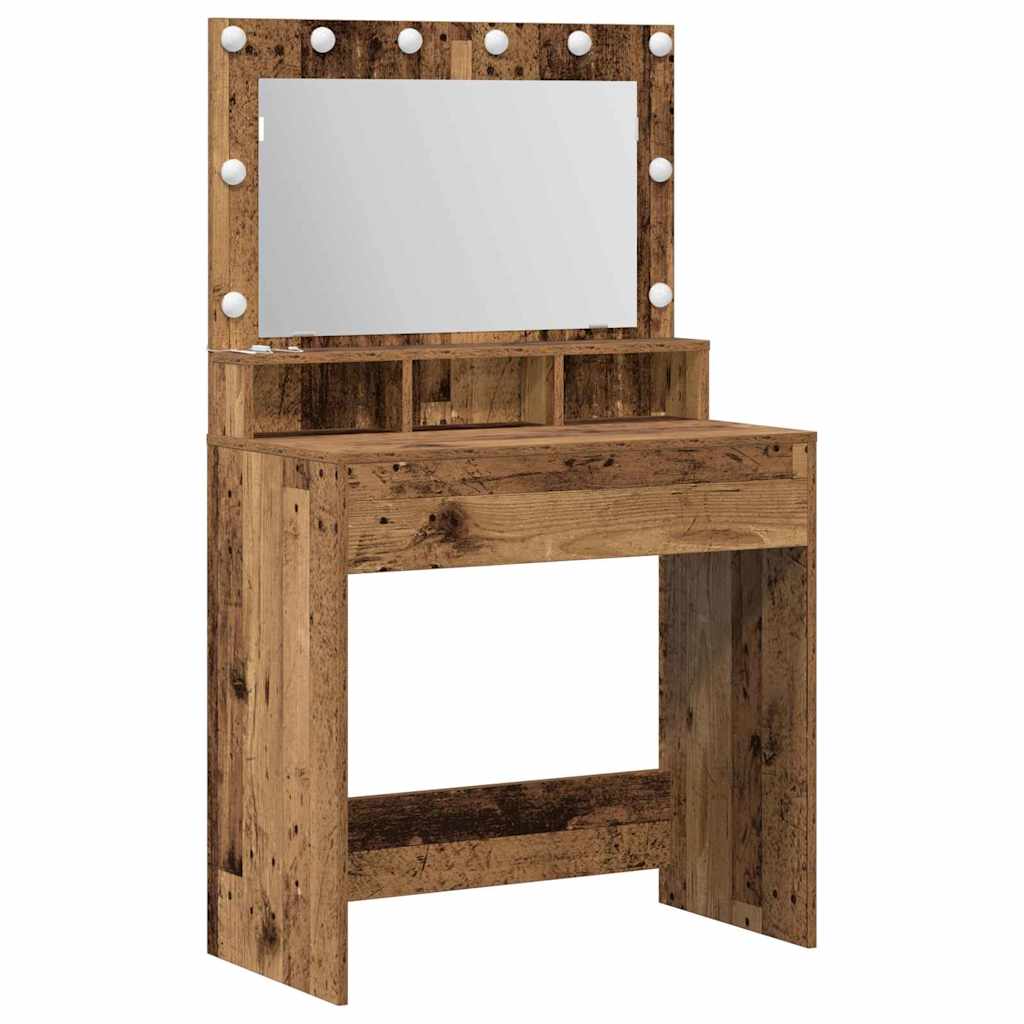 Schminktisch Altholz 75,5 x 41 x 135 cm Holzwerkstoff