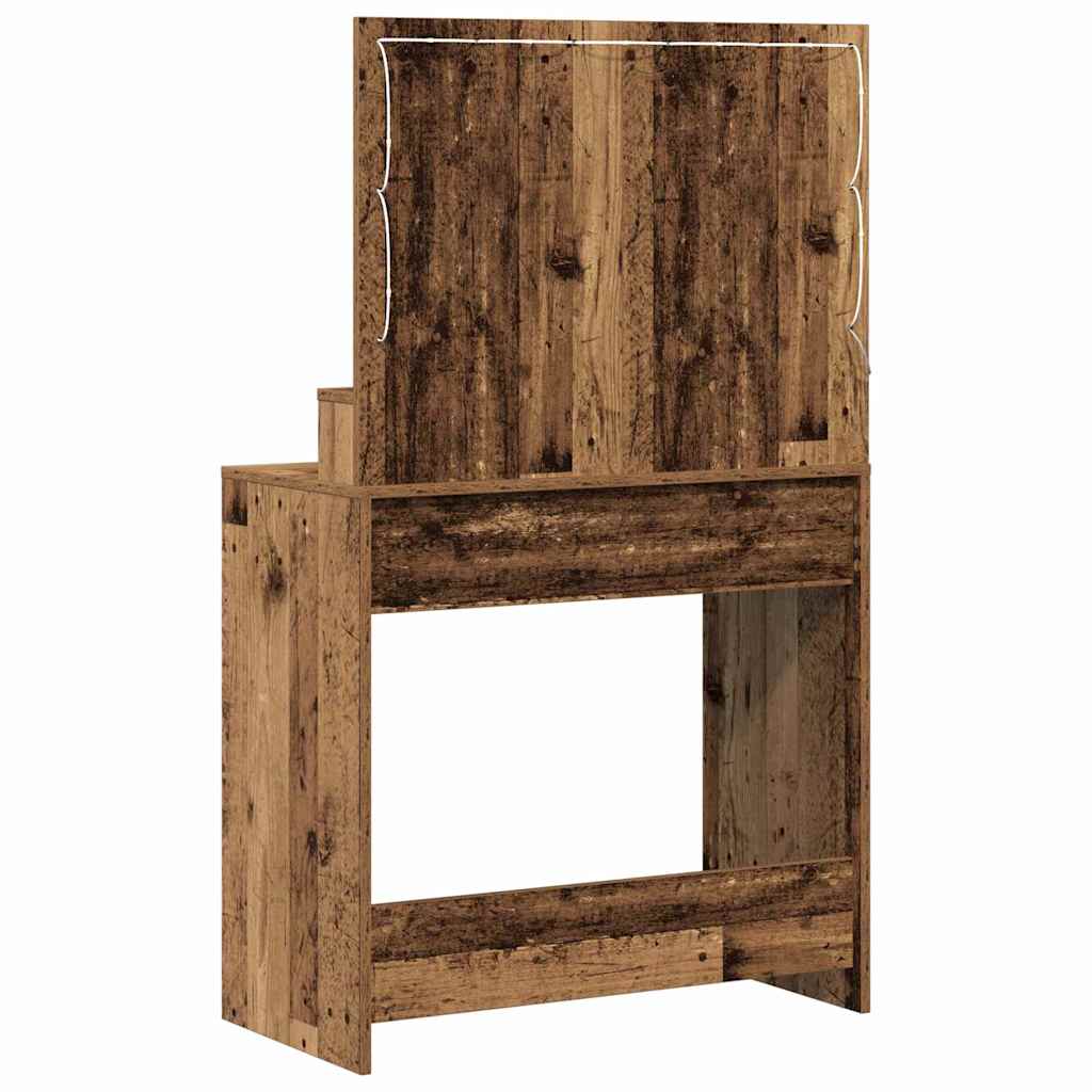 Schminktisch Altholz 75,5 x 41 x 135 cm Holzwerkstoff