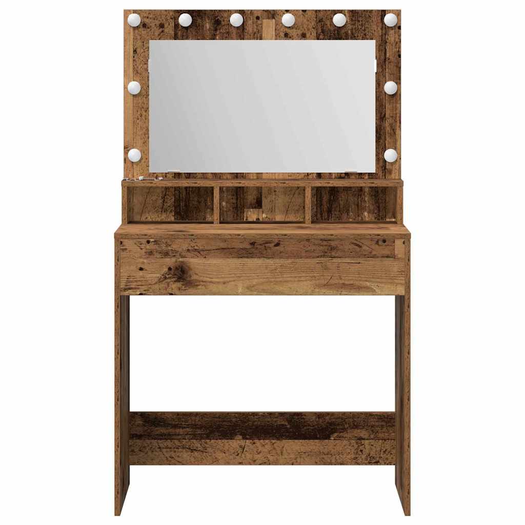 Schminktisch Altholz 75,5 x 41 x 135 cm Holzwerkstoff