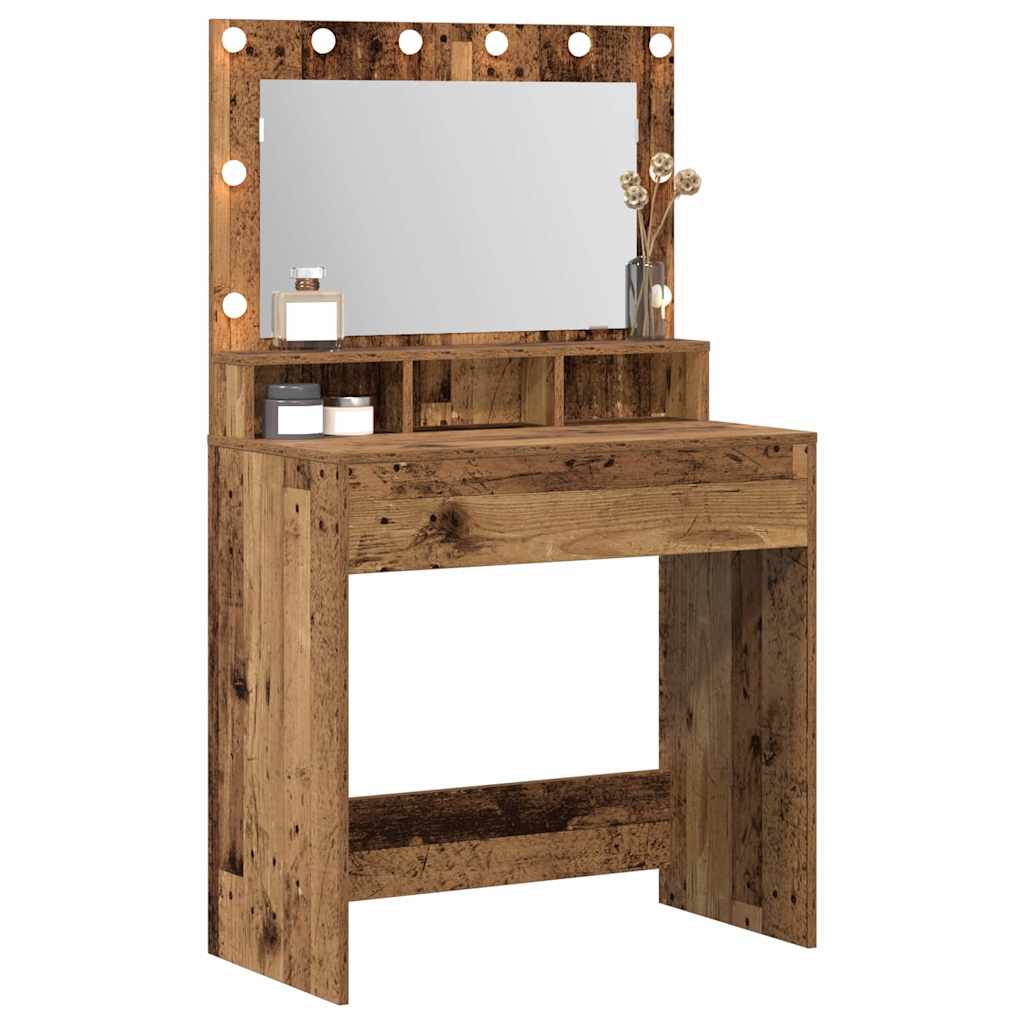 Schminktisch Altholz 75,5 x 41 x 135 cm Holzwerkstoff