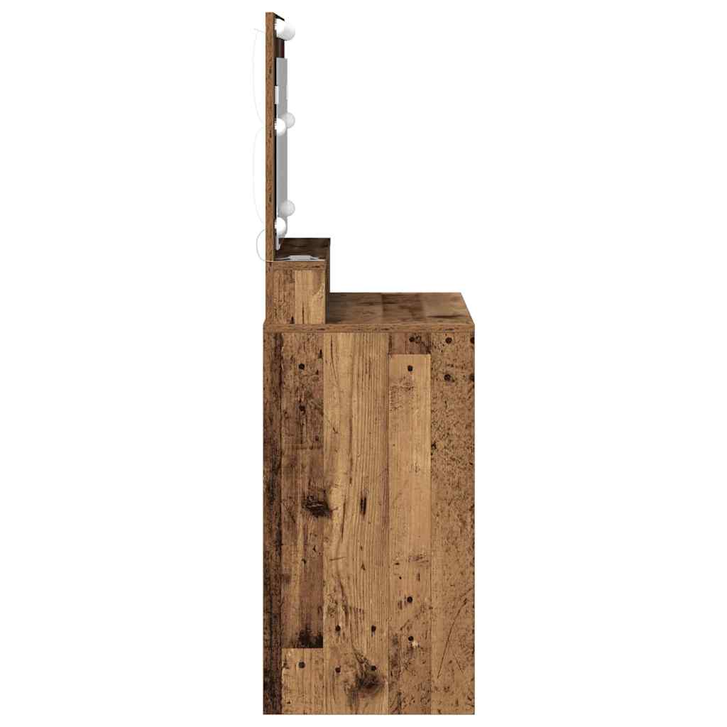 Schminktisch Altholz 75,5 x 41 x 135 cm Holzwerkstoff