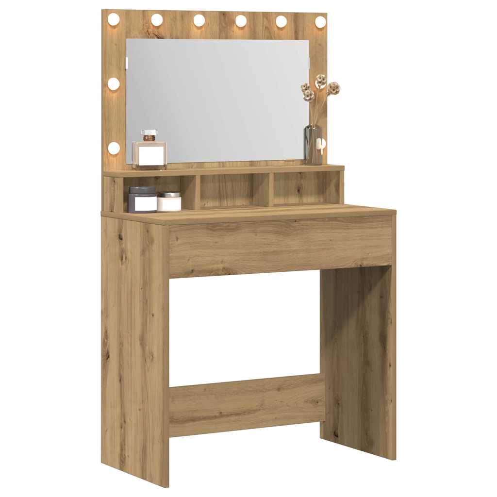 Schminktisch Artisan-Eiche 75,5 x 41 x 135 cm Holzwerkstoff