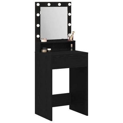Schminktisch Schwarz Eichen-Optik 50 x 41 x 135 cm