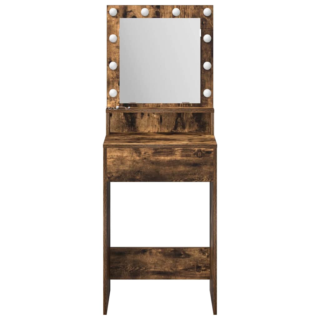 Schminktisch Geräucherte Eiche 50 x 41 x 135 cm Holzwerkstoff
