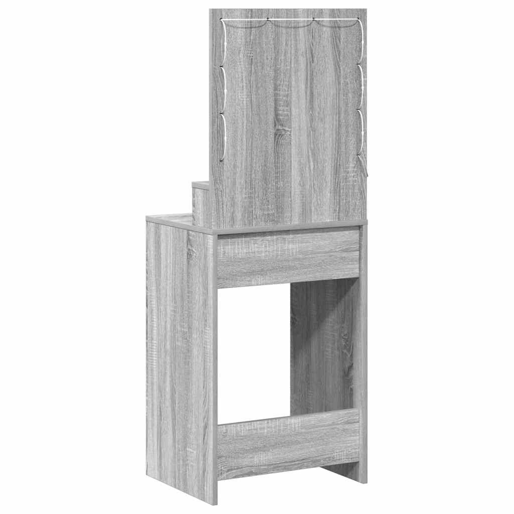 Schminktisch Graues Sonoma 50 x 41 x 135 cm Holzwerkstoff
