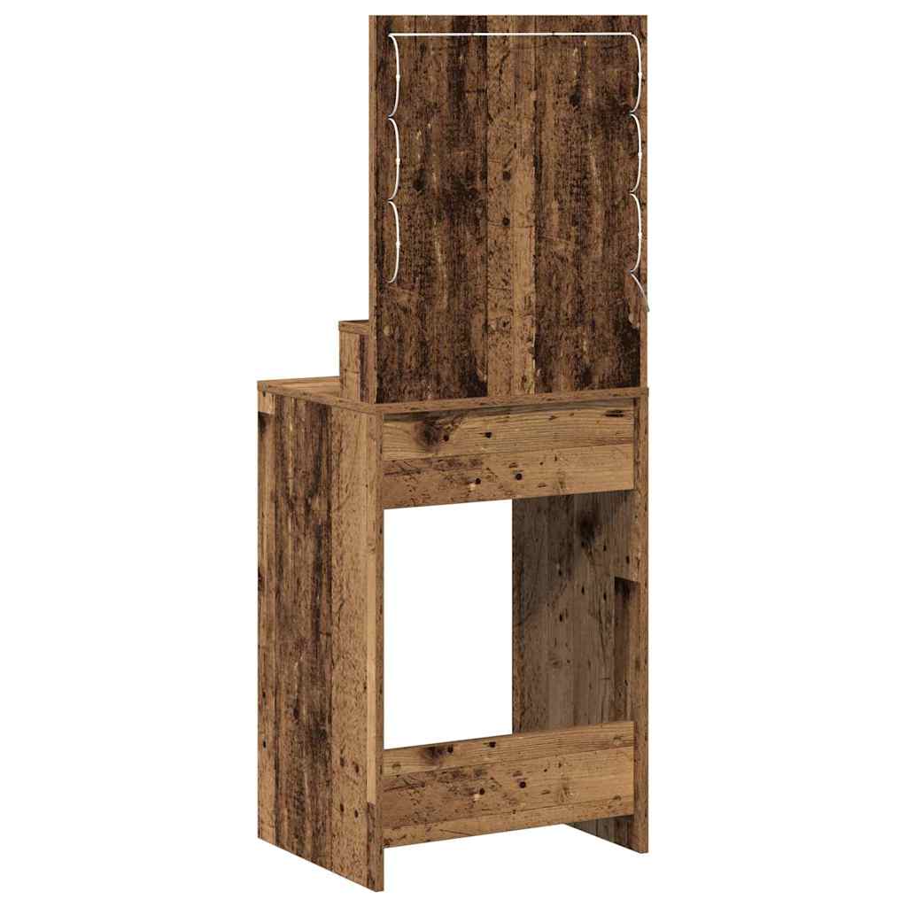 Schminktisch Altholz 50 x 41 x 135 cm Holzwerkstoff