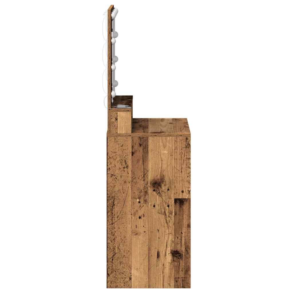 Schminktisch Altholz 50 x 41 x 135 cm Holzwerkstoff