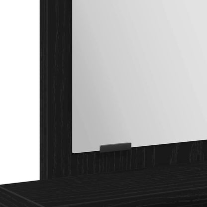 Schminktisch Schwarz Eichen-Optik 50 x 41 x 140 cm