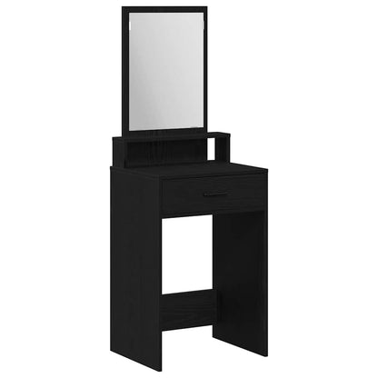 Schminktisch Schwarz Eichen-Optik 50 x 41 x 140 cm