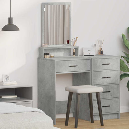 Schminktisch Beton Grau 50 x 41 x 140 cm Holzwerkstoff