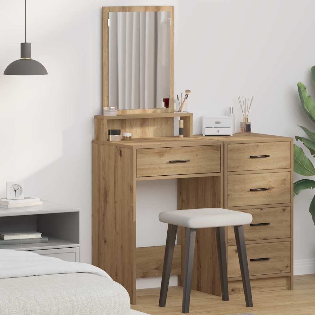 Schminktisch Artisan-Eiche 50 x 41 x 140 cm Holzwerkstoff