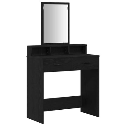 Schminktisch Schwarz Eichen-Optik 79 x 41 x 140 cm