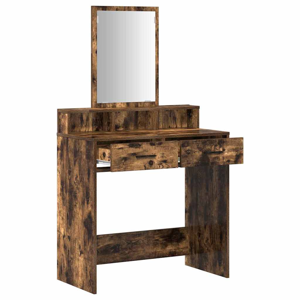 Schminktisch Geräucherte Eiche 79 x 41 x 140 cm Holzwerkstoff
