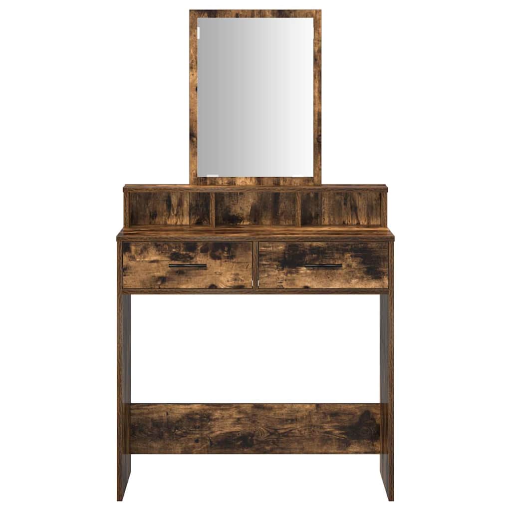 Schminktisch Geräucherte Eiche 79 x 41 x 140 cm Holzwerkstoff