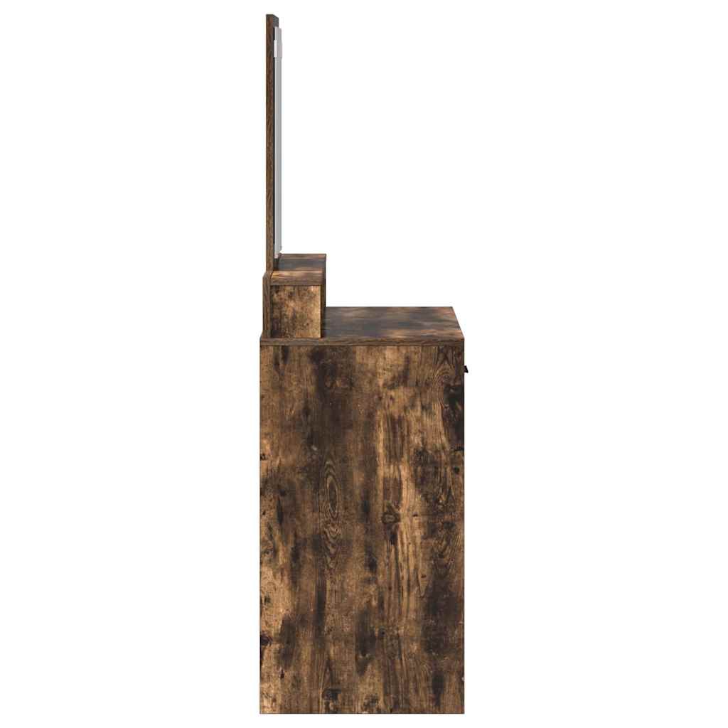 Schminktisch Geräucherte Eiche 79 x 41 x 140 cm Holzwerkstoff