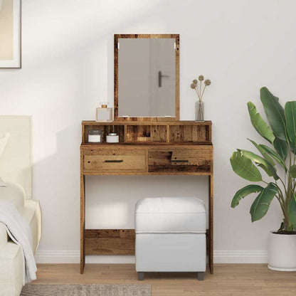 Schminktisch Altholz 79 x 41 x 140 cm Holzwerkstoff