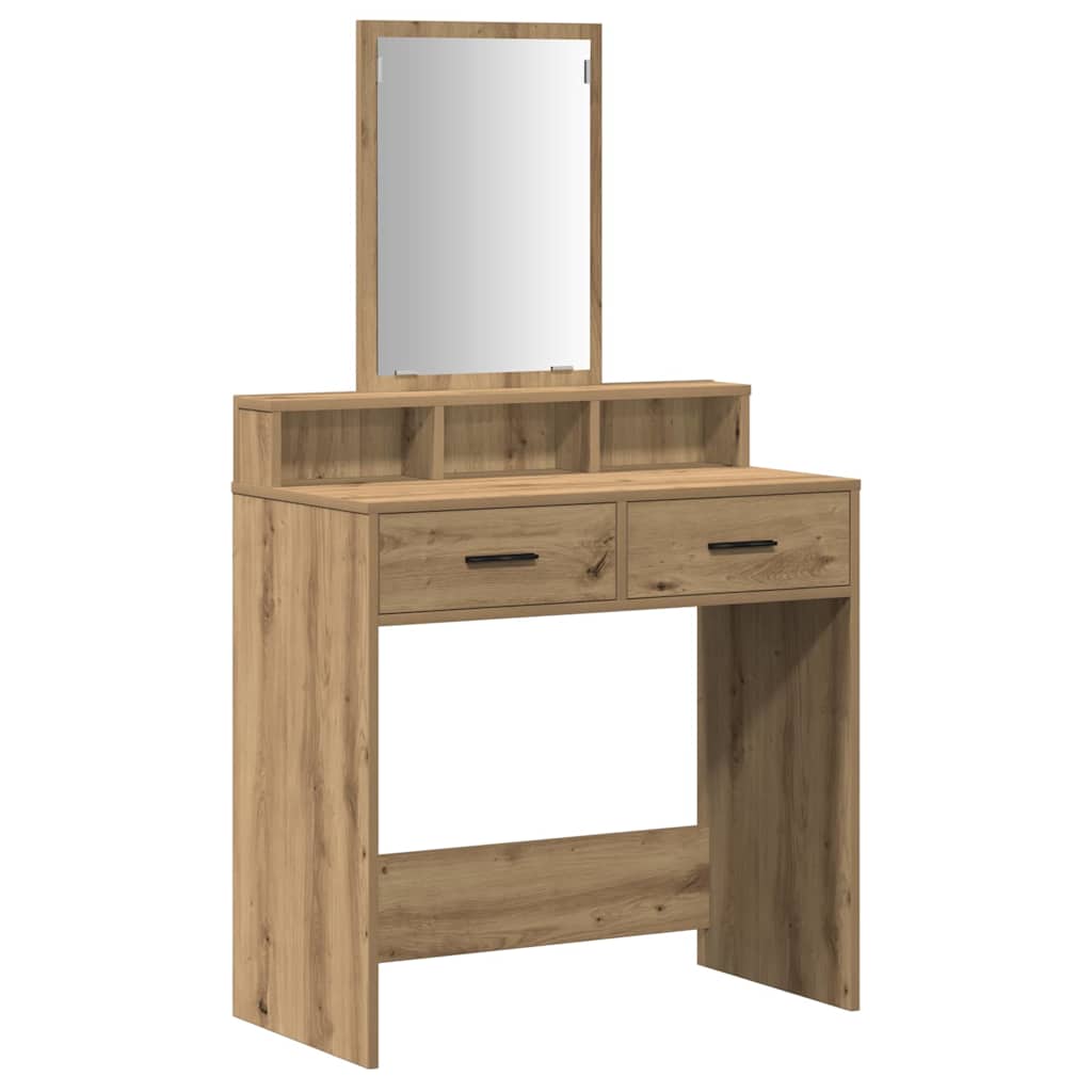Schminktisch Artisan-Eiche 79 x 41 x 140 cm Holzwerkstoff