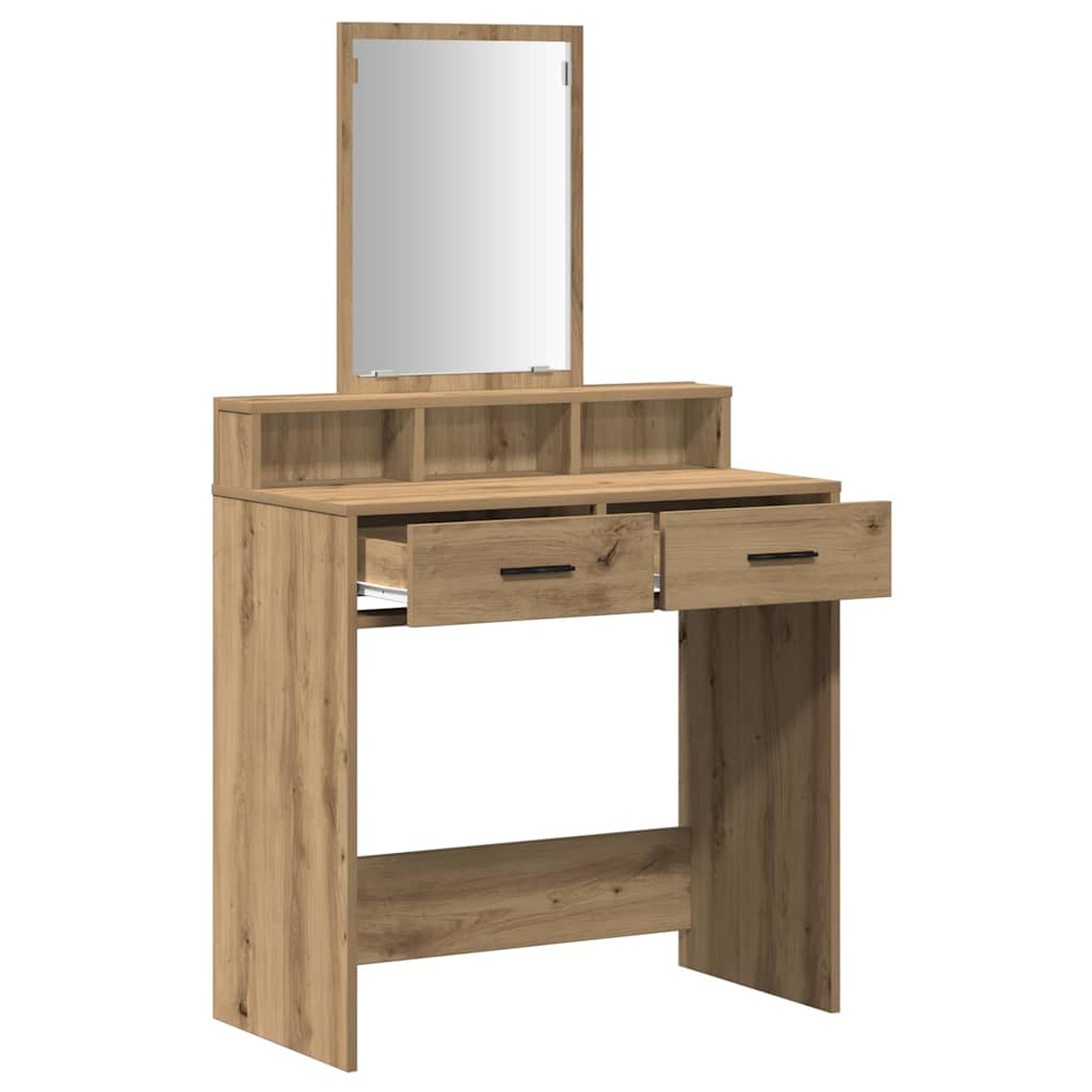 Schminktisch Artisan-Eiche 79 x 41 x 140 cm Holzwerkstoff