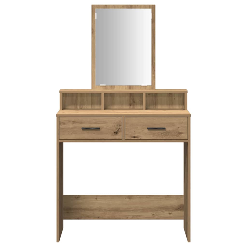 Schminktisch Artisan-Eiche 79 x 41 x 140 cm Holzwerkstoff