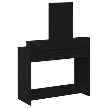 Schminktisch Schwarz Eichen-Optik 100 x 41 x 140 cm
