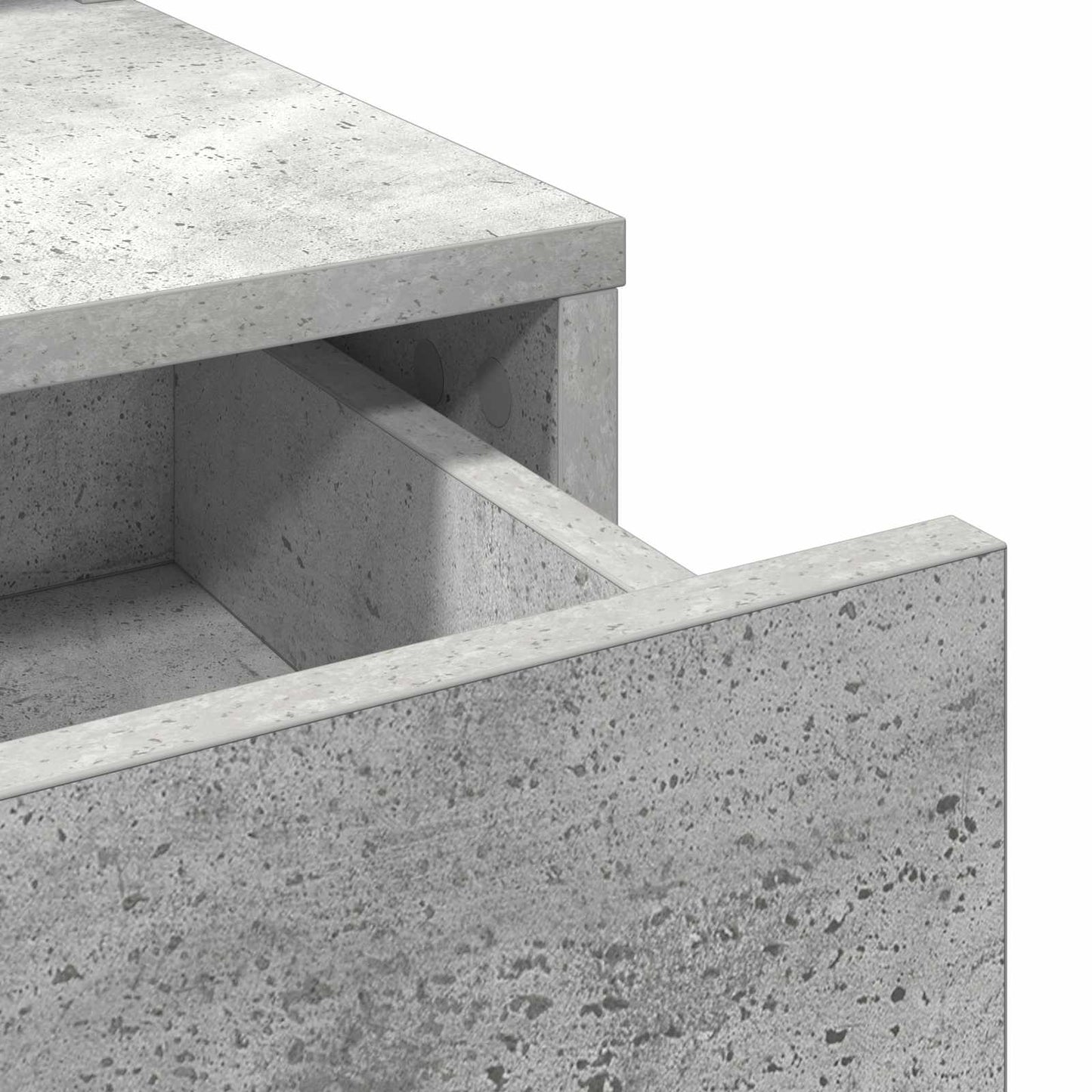 Schminktisch Beton Grau 100 x 41 x 140 cm Holzwerkstoff