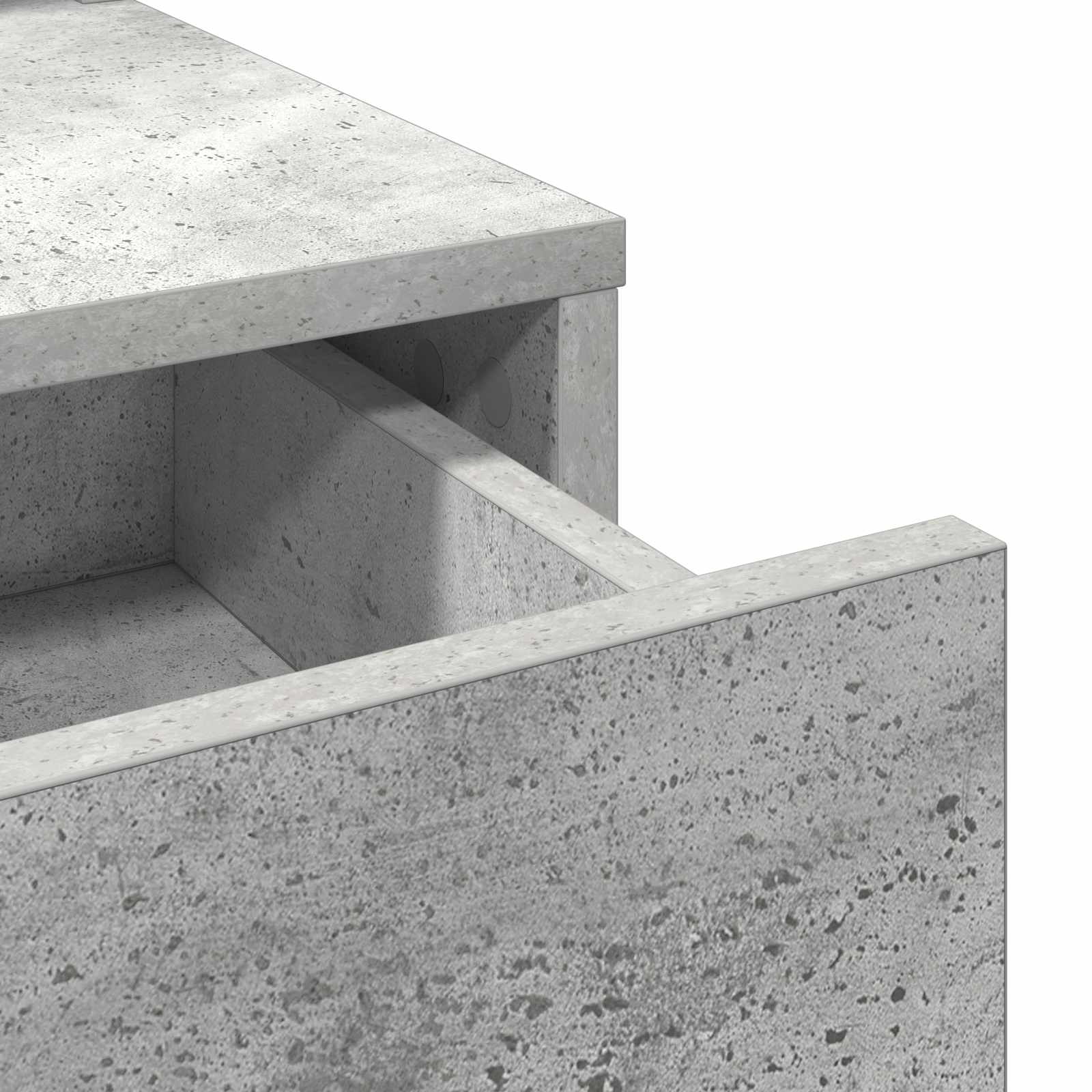 Schminktisch Beton Grau 100 x 41 x 140 cm Holzwerkstoff