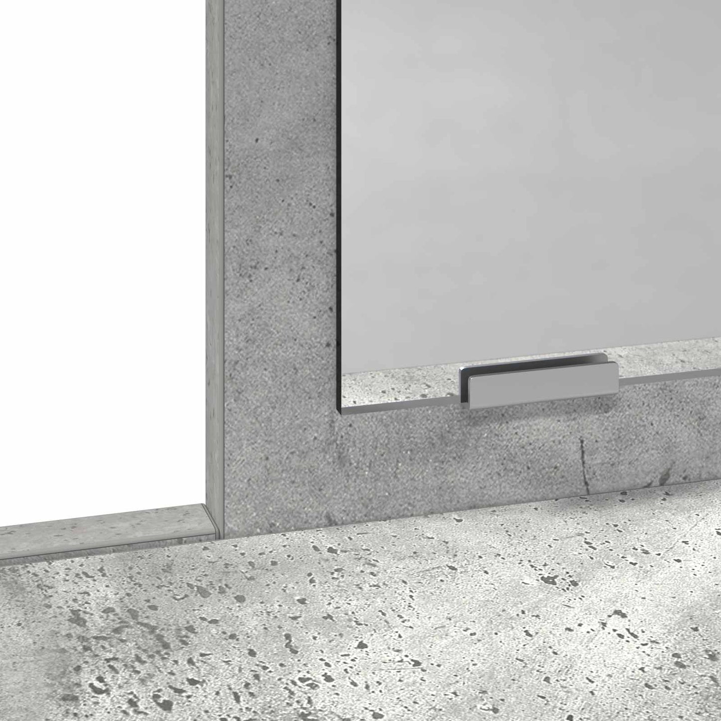 Schminktisch Beton Grau 100 x 41 x 140 cm Holzwerkstoff