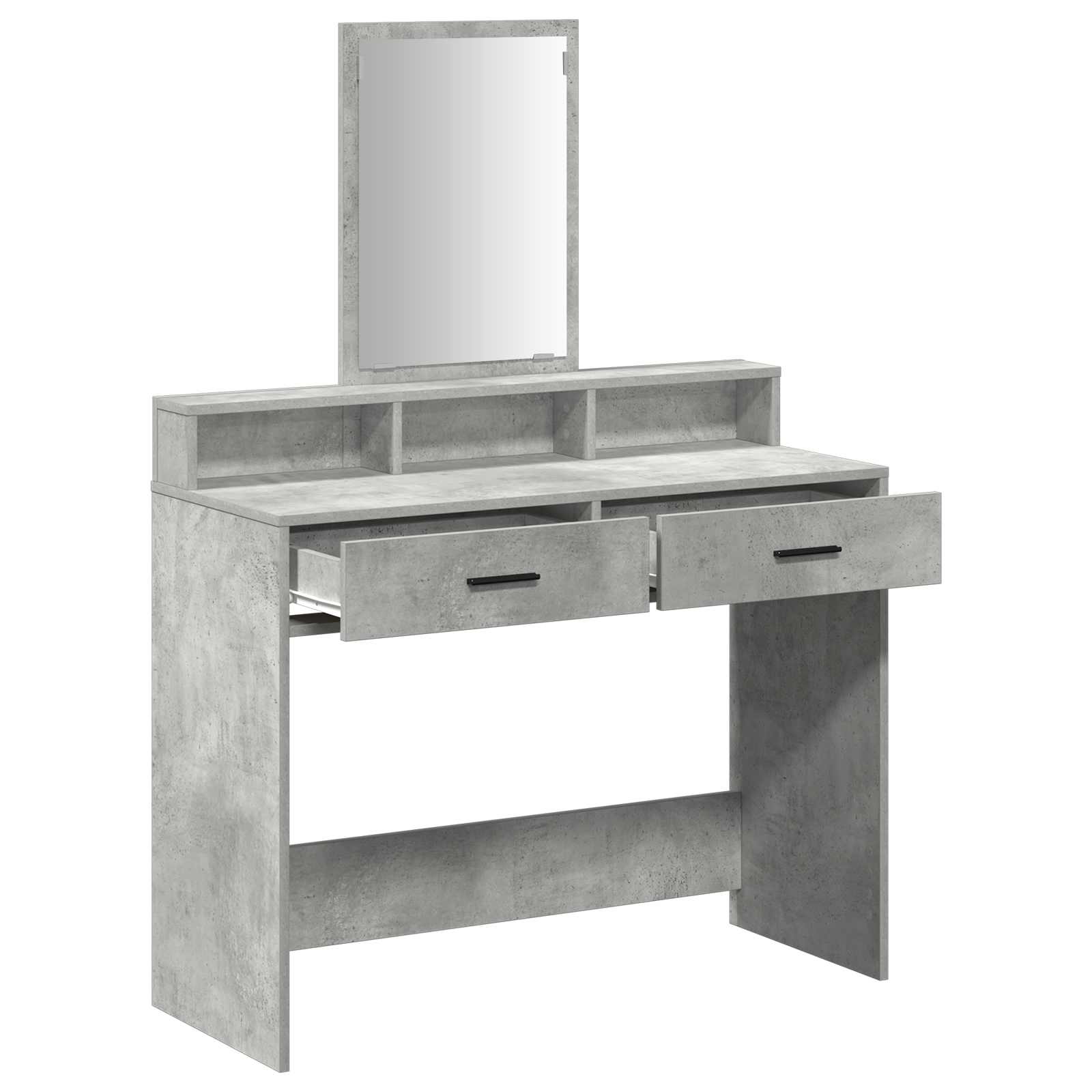 Schminktisch Beton Grau 100 x 41 x 140 cm Holzwerkstoff