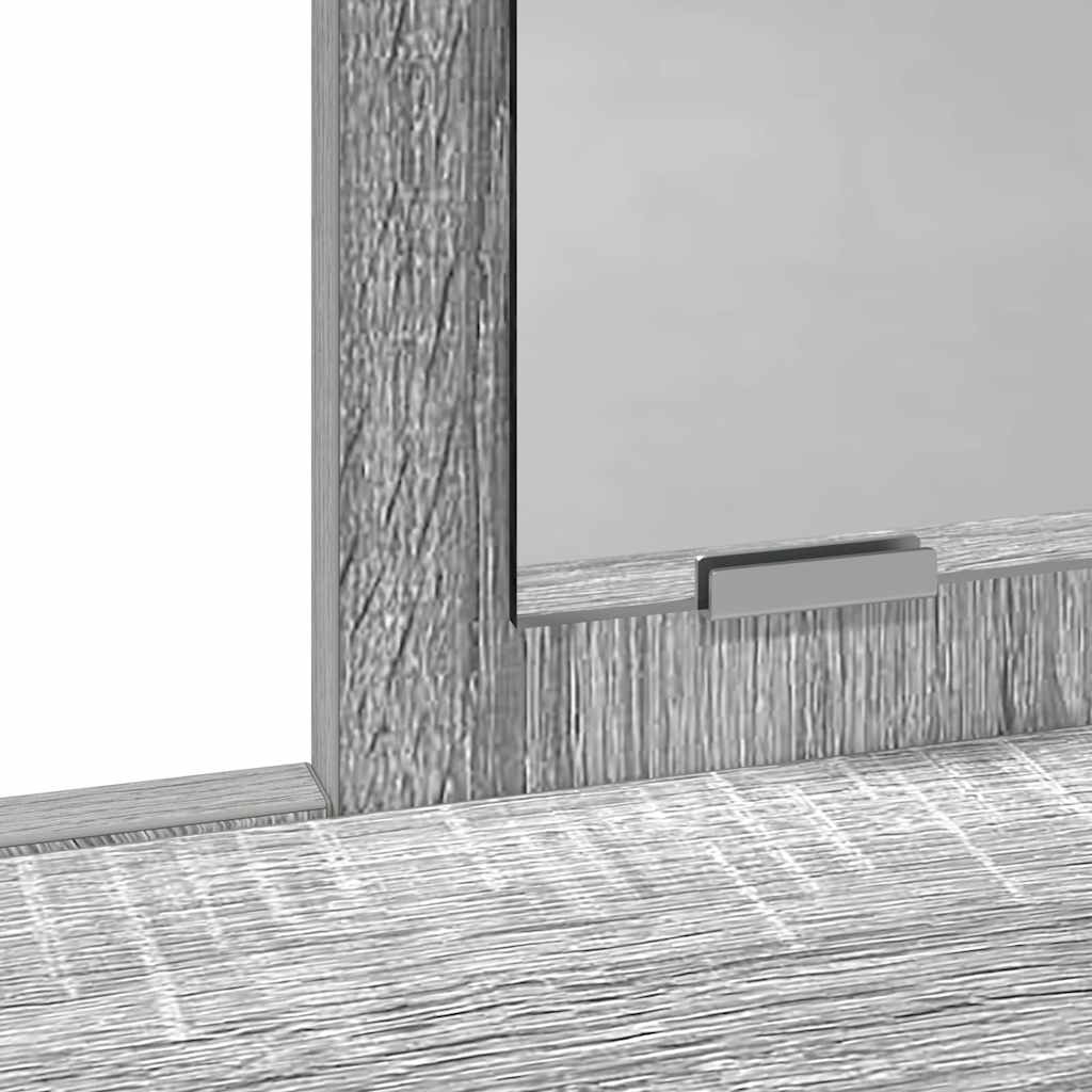 Schminktisch Graues Sonoma 100 x 41 x 140 cm Holzwerkstoff