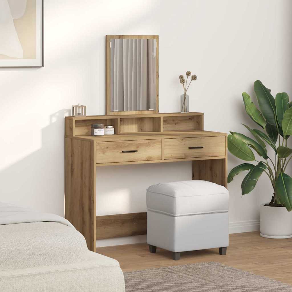 Schminktisch Artisan-Eiche 100 x 41 x 140 cm Holzwerkstoff