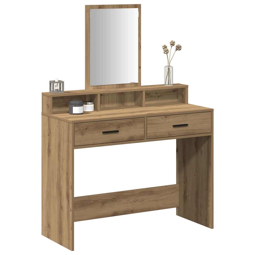 Schminktisch Artisan-Eiche 100 x 41 x 140 cm Holzwerkstoff