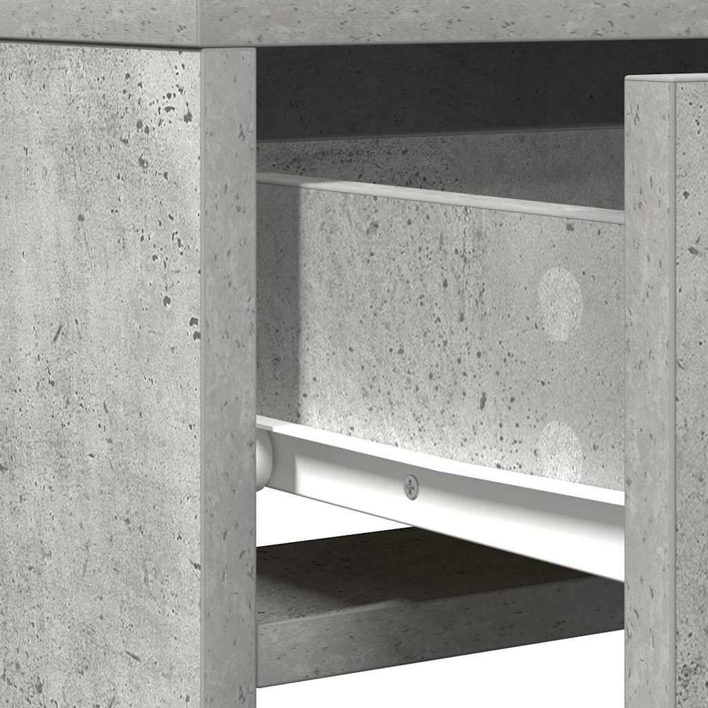 Schminktisch Grau 50 x 41 x 140 cm Holzwerkstoff
