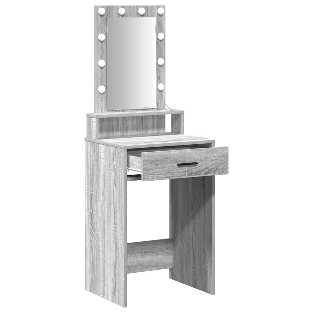 Schminktisch Grau 50 x 41 x 140 cm Holzwerkstoff