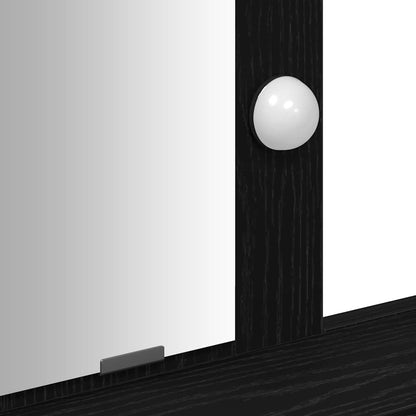 Schminktisch Schwarz 79 x 41 x 140 cm Holzwerkstoff