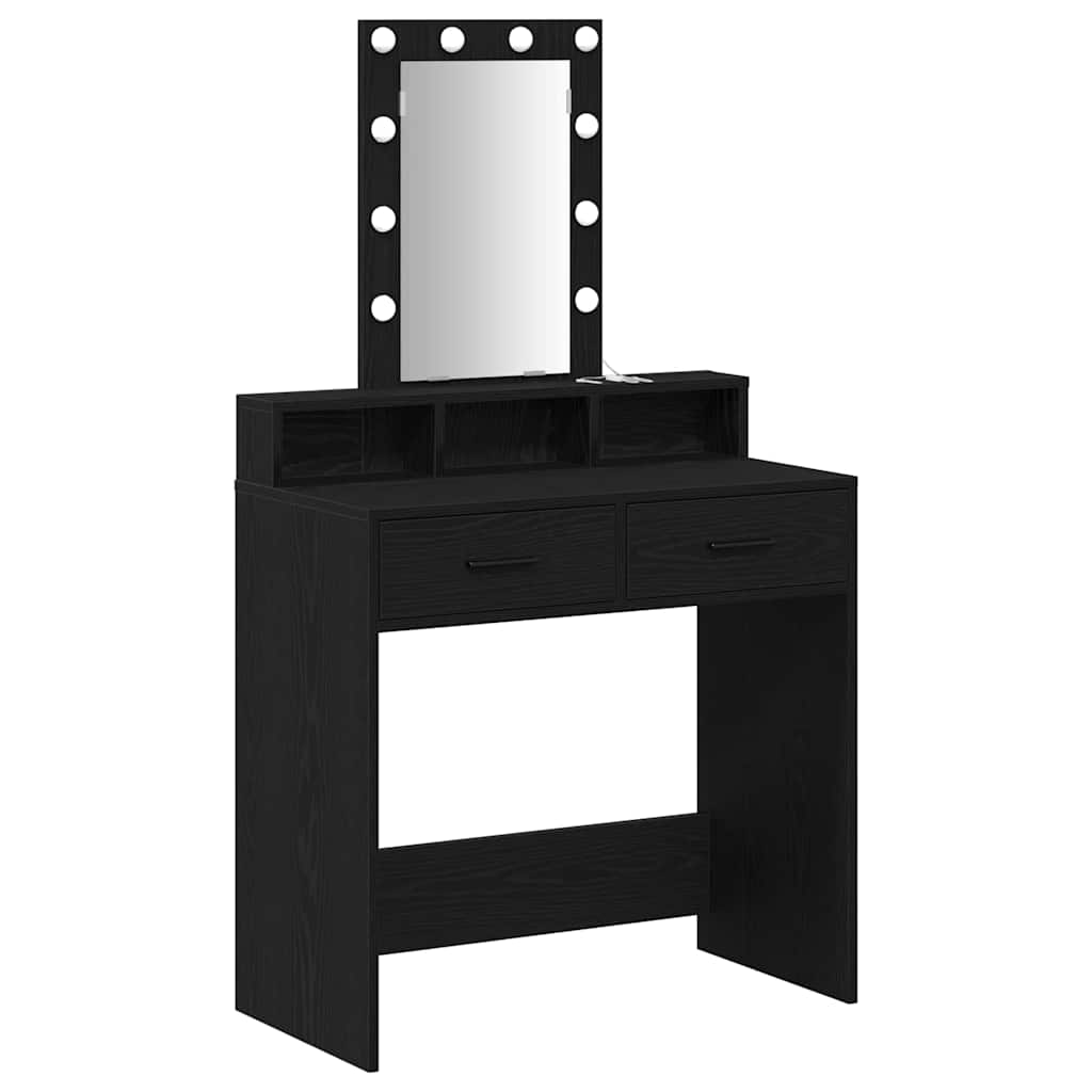 Schminktisch Schwarz 79 x 41 x 140 cm Holzwerkstoff