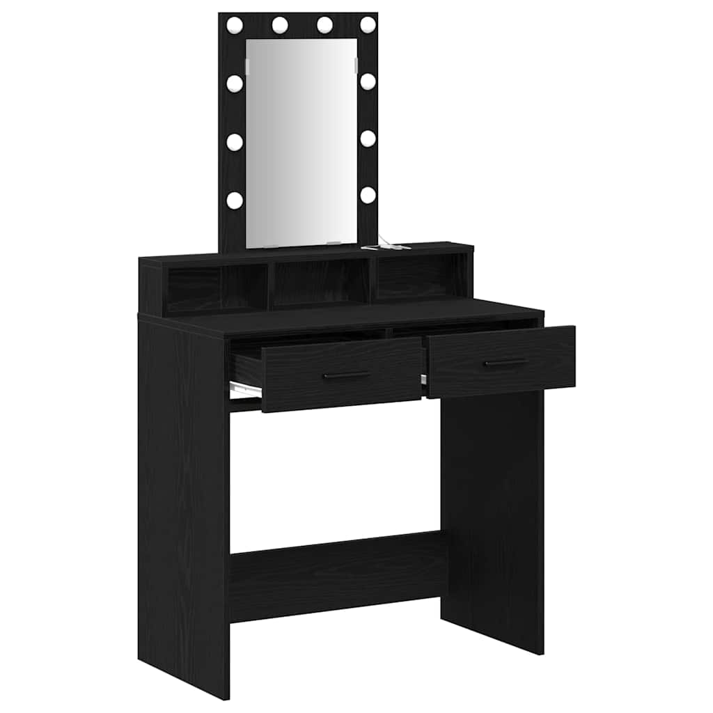 Schminktisch Schwarz 79 x 41 x 140 cm Holzwerkstoff