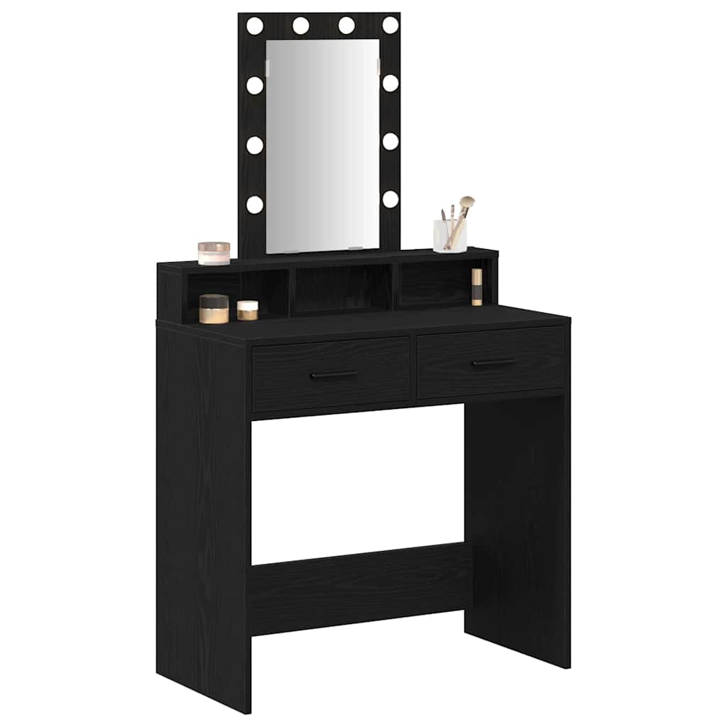 Schminktisch Schwarz 79 x 41 x 140 cm Holzwerkstoff