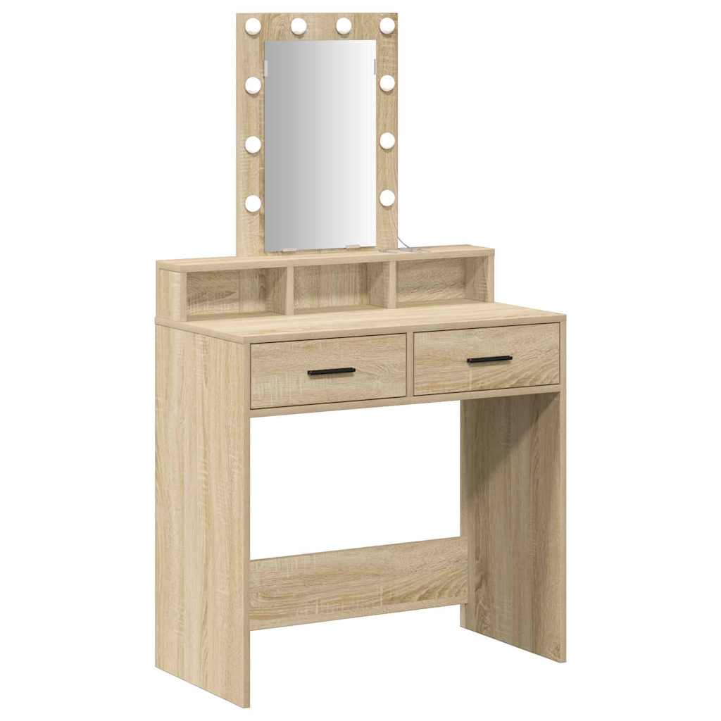 Schminktisch Braun 79 x 41 x 140 cm Holzwerkstoff