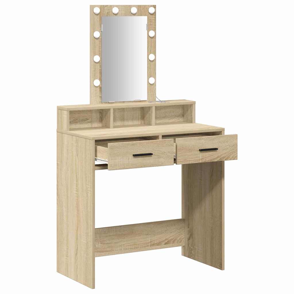 Schminktisch Braun 79 x 41 x 140 cm Holzwerkstoff
