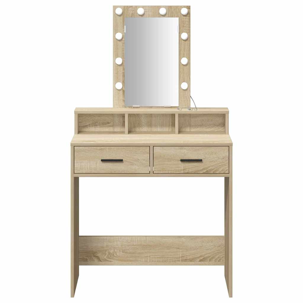 Schminktisch Braun 79 x 41 x 140 cm Holzwerkstoff