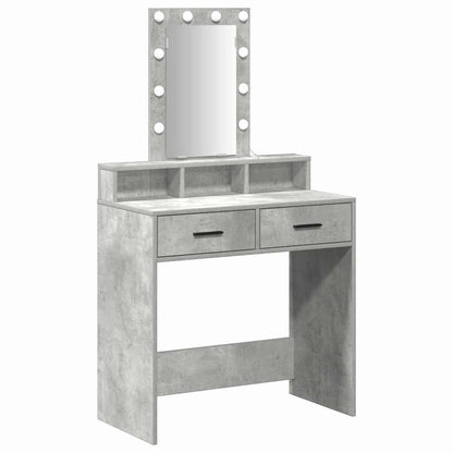 Schminktisch Grau 79 x 41 x 140 cm Holzwerkstoff