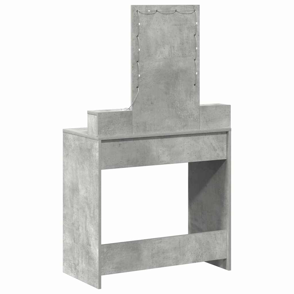 Schminktisch Grau 79 x 41 x 140 cm Holzwerkstoff