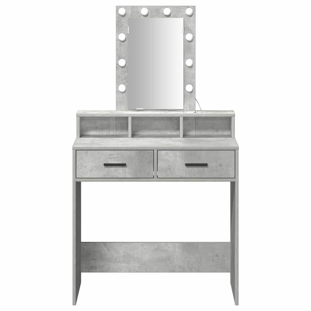 Schminktisch Grau 79 x 41 x 140 cm Holzwerkstoff